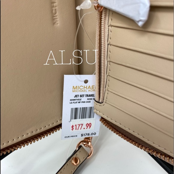 Michael Kors Flat MF Phone Case Rose Gold Large - Picture 5 of 7